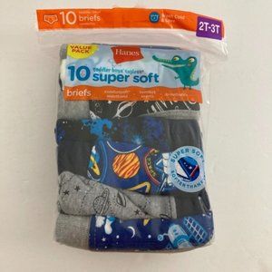 Hanes Tagless Briefs 10pk 2T-3T Boys